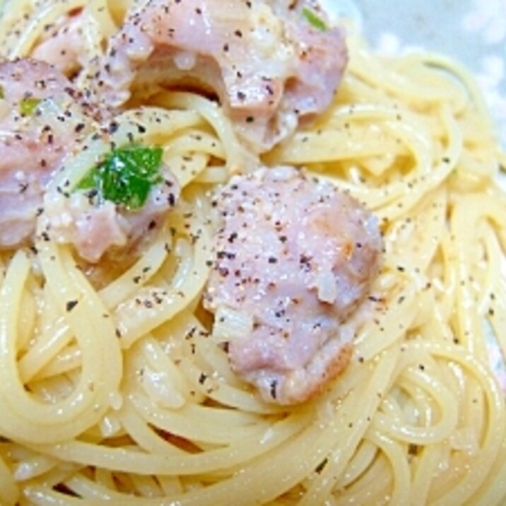簡単すぎてゴメンなさい!塩麹で作る♪鶏ネギ塩パスタ